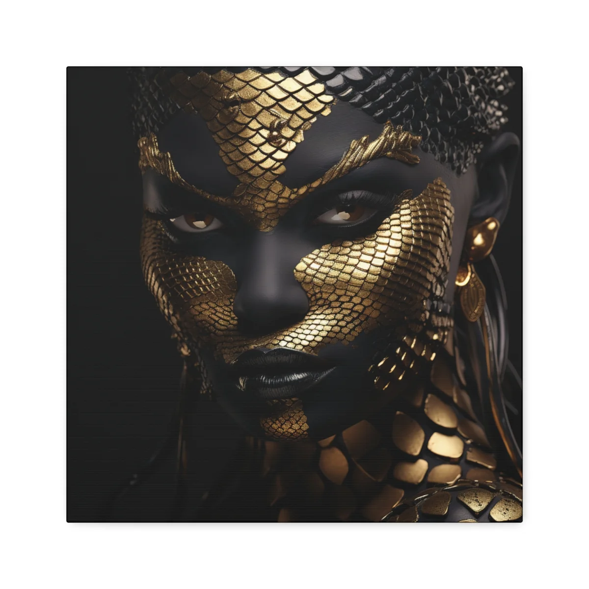 Ethereal Golden: Afrofuturism Portrait Print - Image 9