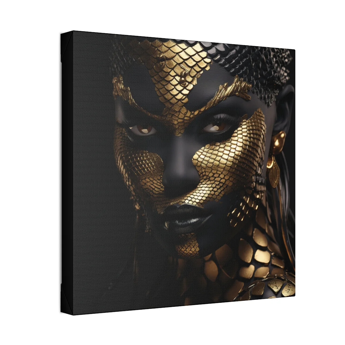 Ethereal Golden: Afrofuturism Portrait Print - Image 10