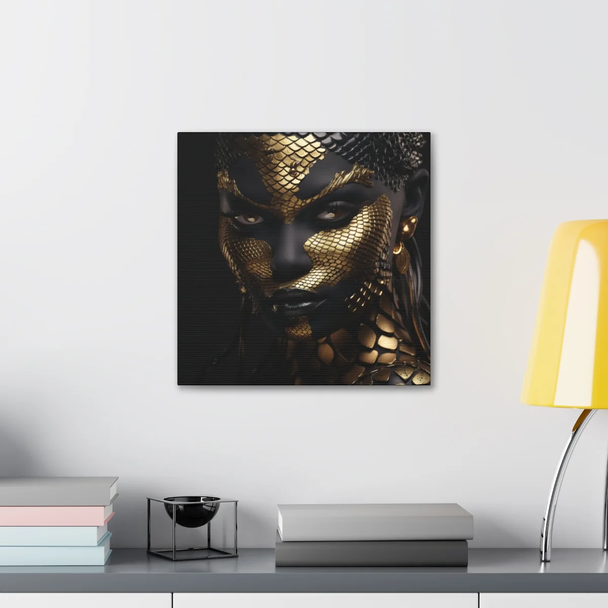 Ethereal Golden: Afrofuturism Portrait Print - Image 11