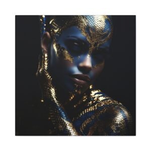 Serpentine Beauty: Cobra-inspired Makeup Print