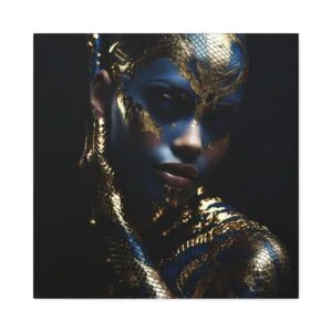 Serpentine Beauty: Cobra-inspired Makeup Print