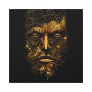 Enigmatic Warrior: Dynamic Art Print