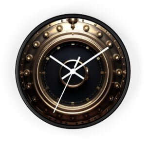 Porthole 3D Effect Wall Clock