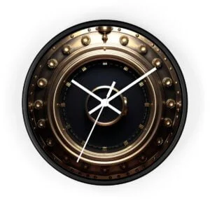 Porthole 3D Effect Wall Clock
