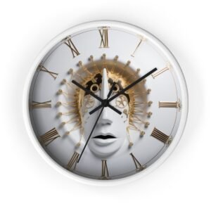 Long Face 3D Effect Wall Clock